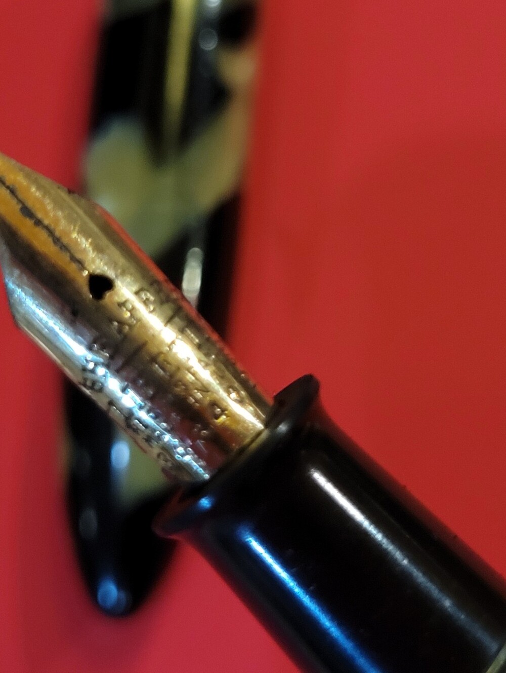 Vintage Sheaffer White Dot Balance Fountain Pen Marble Swirl Cira 1935 - Picture 6 of 8